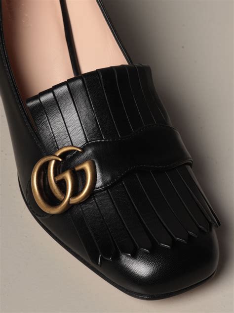 zapatillas gucci negras|mocasines gucci mujer.